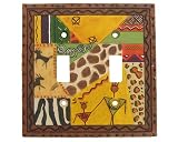 Kenya African Double Switchplate Cover