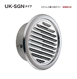 宇佐美工業　ステンレス製　丸型ガラリ　UK-SGNタイプ　UK-SGN150S-DK　電解研磨処理　溶接組立式