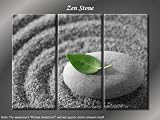 Framed Huge 3 Panel Modern Feng Shui Art Zen Stone Giclee Canvas Print