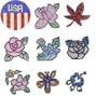 9 Packs 9 Designs 3D Rhinestones Glitter Crystal Temporary Tattoo Body Jewels