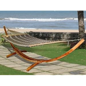 Barbados Pillow Top Double Premium Hammock with Bamboo Spreaders by 