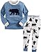 Vaenait Baby 12M-7T Kids Boys Sleepwear Pajama 2pcs Set Funny Bear Blue