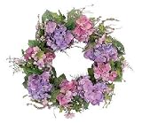 Heavenly Hydrangeas Lavender Silk Wreath (20 inch)