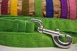 Natural Hemp Corduroy Dog Leash: Blue (Large)