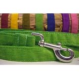 Natural Hemp Corduroy Dog Leash: Marigold (Medium)