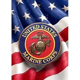 Patriotic Marines Garden Flag