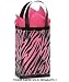 Black & Clear ZEBRA Plastic Shopper Gift Bag 3 mil HD 5-1/4x3-1/4x8-1/2- Amount of 10