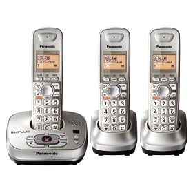 Panasonic KX-TG4023N DECT 6.0 PLUS Expandable Digital Cordless Answering System with 3... by Panasonic