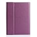 Masione iPad Mini 1 2 3 Slim Case 360 Rotating Folio Stand Protective Leather Smart Shockproof Kids Proof Cover Case Skin for Apple iPad Mini 3/2/1 with Sleep/Wake Feature (Purple/Light Grey)