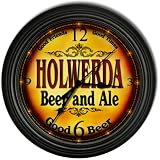 HOLWERDA 'S Beer and Ale Cascading Pub Wall Clock