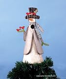 SohoDecor Rusty Nail Snowman Christmas Tree Toppers