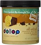 All-natural non-GMO Dollop Gourmet Peanut Butter Cookie Dough Frosting