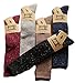 Lovely Annie Women's 5 Pairs Pack Knee High Cotton Socks Size 7-9