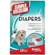 Simple Solution Disposable Diapers, Small, 12-Count