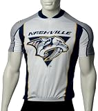 NHL Nashville Predators Women's Cycling Jersey, White, Medium
