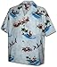 Santa Reindeer and Parrots Christmas Hawaiian Shirt