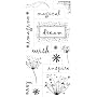 Fiskars 01-002269 Heidi Grace 4-by-8-Inch Clear Stamps, Dreamer