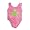 Bathing Babes by Rubbies - Girls One Piece Bathing Suit, Pink (Size 6X)