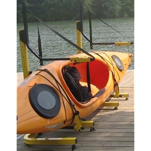 Click to buy 2-Boat Free Standing Kayak-Canoe Storage Rack from Amazon!