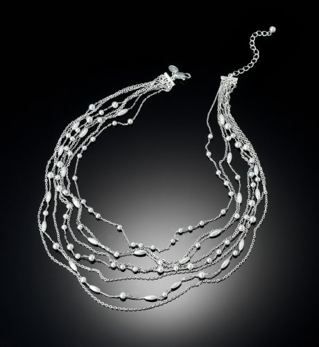 8 Row Rice Pearl Necklace