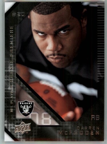 2008 Upper Deck (UD) Rookie Premiere # 1 Darren McFadden RC - Rookie Card - Oakland Raiders - NFL Trading Card - In Protective Scew Down Display Case