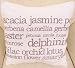 SUPERB JANET REGER DESIGNER WHITE LILAC MAUVE EXOTIC FLOWER 100% COTTON FILLED CUSHION SHAM PILLOW 18
