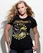 Ed Hardy Plus Size Tee, Diving Eagle Short Sleeve black 2X