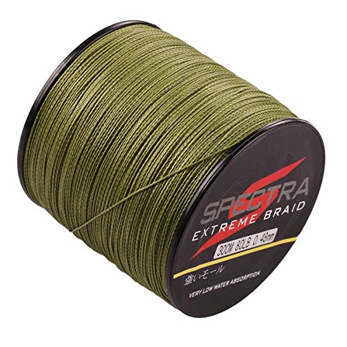 Spectra 100%Pe Braided Fishing Line 6-300Lb Test Army Green 100m-2000m