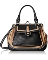 MG Collection Aubrey Vintage Clasp Closure Doctor Shoulder Bag