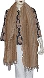 Womens Fashion Outerwear Handmade Wool Stole Scarf Multicolored Rectangular