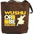 Canvas Tote Bag Brown Wushu Or Be Square ! Wushu Sports