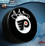 Jaromir Jagr Philadelphia Flyers Autographed/Hand Signed Hockey Pucj