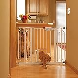 Carlson Extra Wide Walk Through Gate with Pet Door