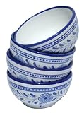 Le Souk Ceramique Citronique Design Azoura Design Soup/Cereal Bowls, Set of 4