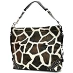 Brown Giraffe Print Carly Bag Slouchy Shoulder Handbag