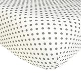 Tadpoles Basics 2-pc. Fitted Crib Sheet Set - Sage Polka Dot