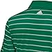adidas Golf Men's Puremotion 2 Color Stripe Jersey Polo, Amazon/White, Medium