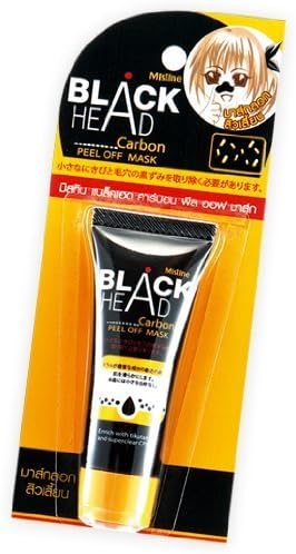 MT. Blackhead Remover Carbon Charcoal Facial Peel Off Mask Acne Remove Pimple Spots/ 10 G. X 2 Pieces by Blackhead Mask Remover