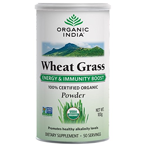 Organic India Wheat Grass Energy & Immunity Boost 100 Gm - With Free Gift Samples and Free Shipping