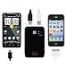 EZOPower Black 2 USB Port Compact External Portable Rechargeable Emergency Backup Battery Charger (5000mAh) - Includes USB Charging Cable + Interchangable Charging Tips + 1 Year Warranty