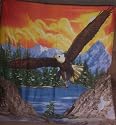 Brisco 50" x 60" All-Season Fleece Throw Blanket - Wildlife - Eagle In Flight