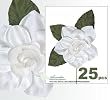 25 Pieces of Handwrapped Gardenia Artificial Silk Flower Picks