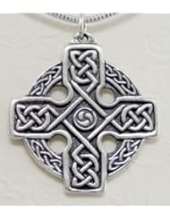 A Magnificent Celtic Cross with Knotwork in Sterling Silver