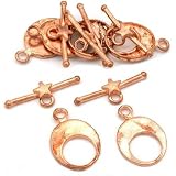 Star & Moon Toggle Clasps Copper Plated Parts Approx 6
