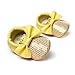 Kuner Baby Girls Tassel Bow Sequins Soft Soled Crib Shoes PU Moccasins First Walkers