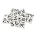 Temporary Black and Silver Tattoos