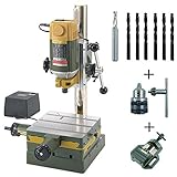 プロクソン　No.27000 フライスマシン、No.27162ドリルチャック、No.27300マシンバイス、No.27613 エンドミル 3mm、ナチ鉄鋼用ドリル6本セット！