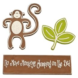 Product Image No More Monkey's Jumping On The Bed Wall Décor 3pk by Twelve Timbers