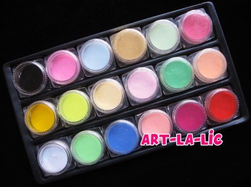 Bargain deal! Limited price! 18 Color Acrylic Powder 3D Nail Art Manicure Nail Tips in Health