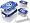 www.vakuumventil.com - Genius 31240 Timer Basis Vakuum Dosen Set 5tlg. blau
